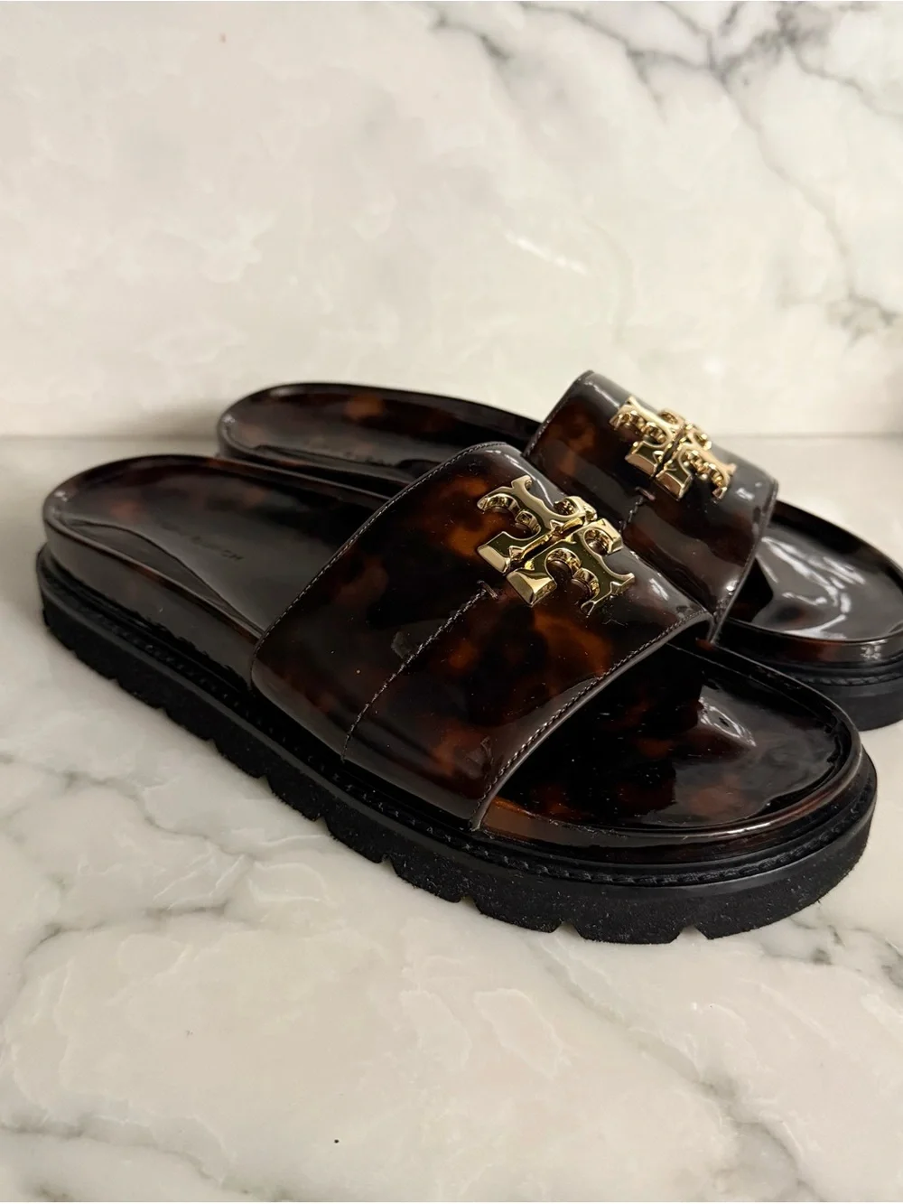 Tory Burch polished tortoiseshell